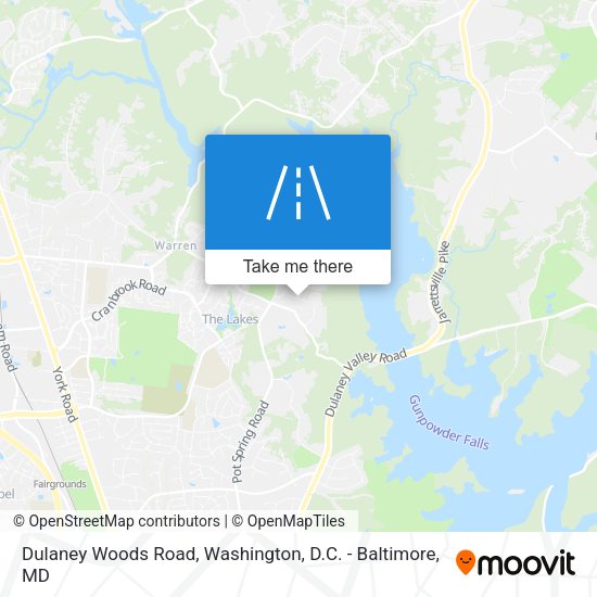 Mapa de Dulaney Woods Road
