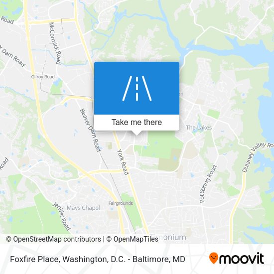 Mapa de Foxfire Place