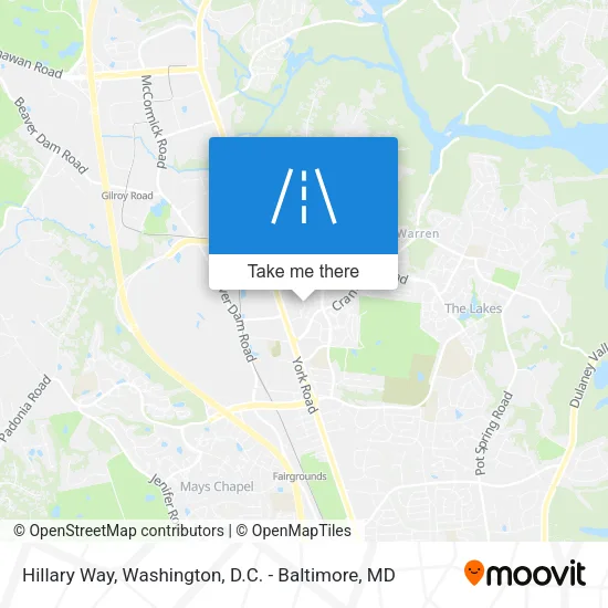 Hillary Way map