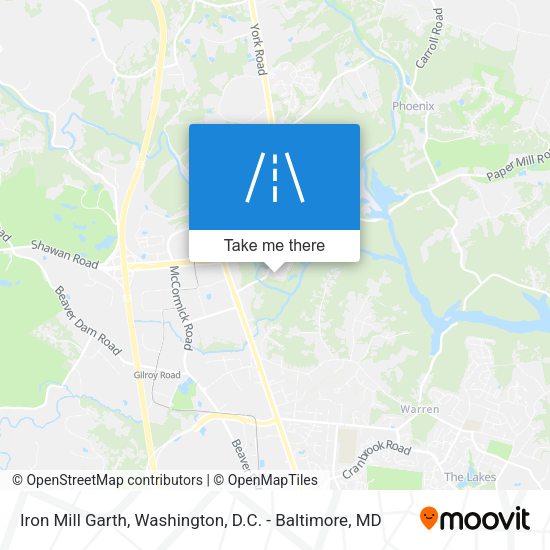 Iron Mill Garth map