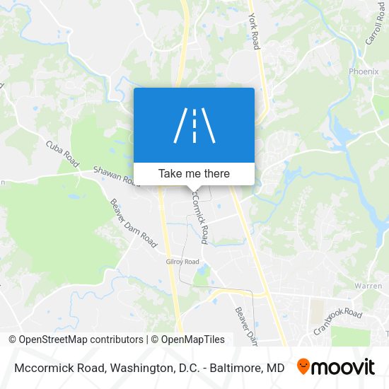 Mccormick Road map