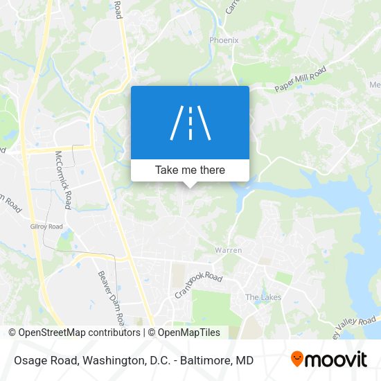 Mapa de Osage Road