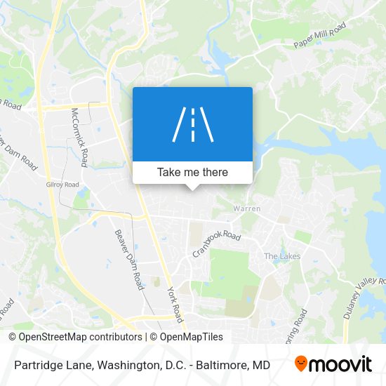 Partridge Lane map