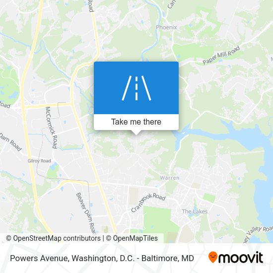 Powers Avenue map