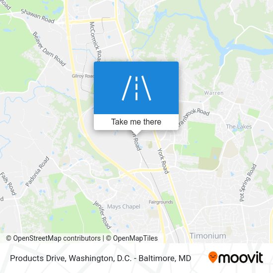 Mapa de Products Drive