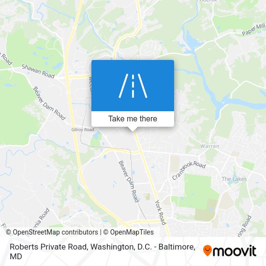 Roberts Private Road map