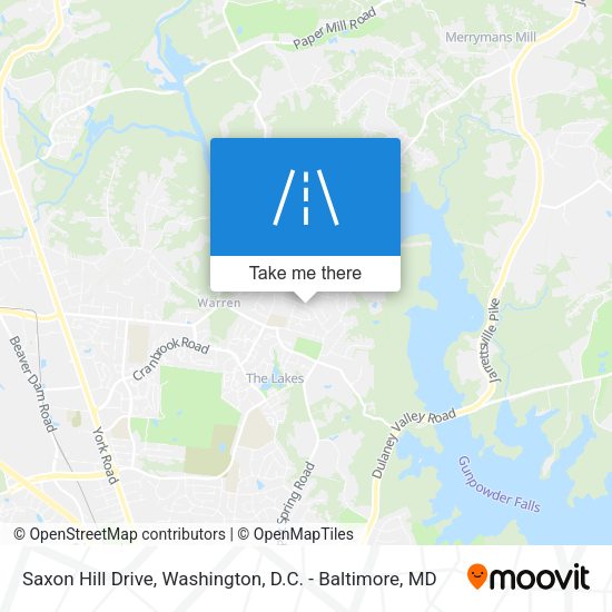 Saxon Hill Drive map
