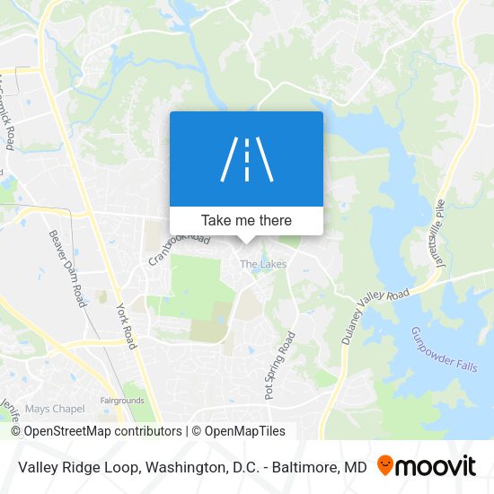 Mapa de Valley Ridge Loop