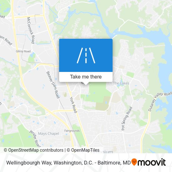 Mapa de Wellingbourgh Way