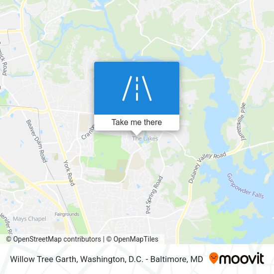 Mapa de Willow Tree Garth