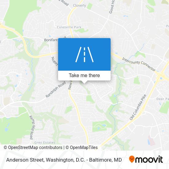 Anderson Street map