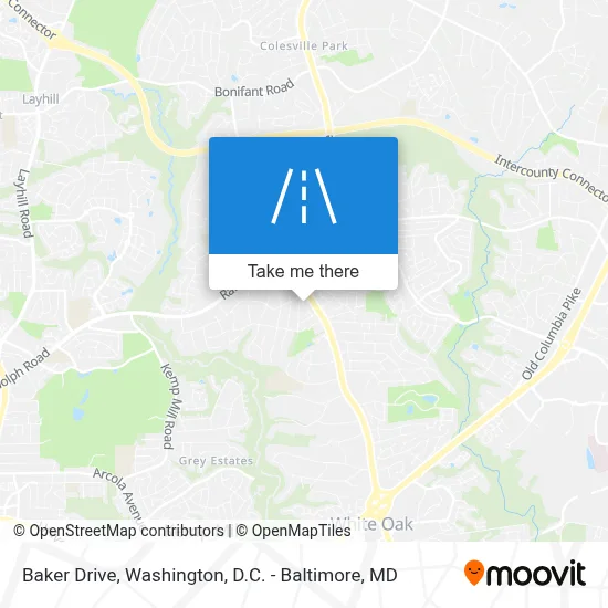 Baker Drive map