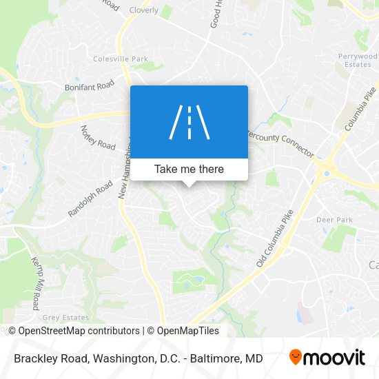 Brackley Road map