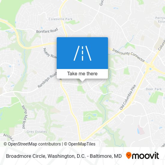 Broadmore Circle map
