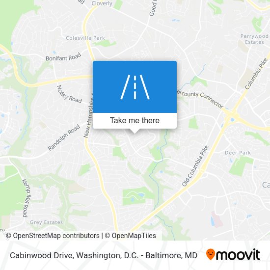 Mapa de Cabinwood Drive