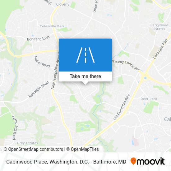 Cabinwood Place map