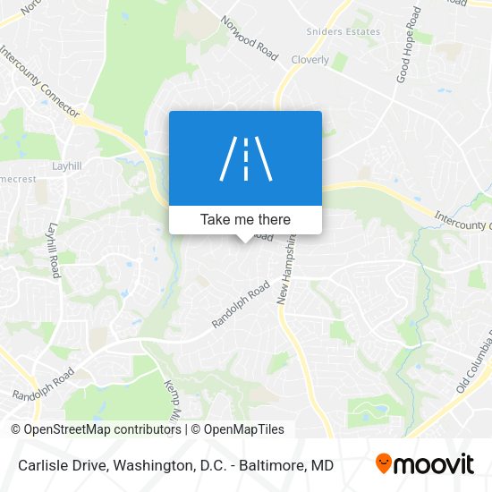 Carlisle Drive map