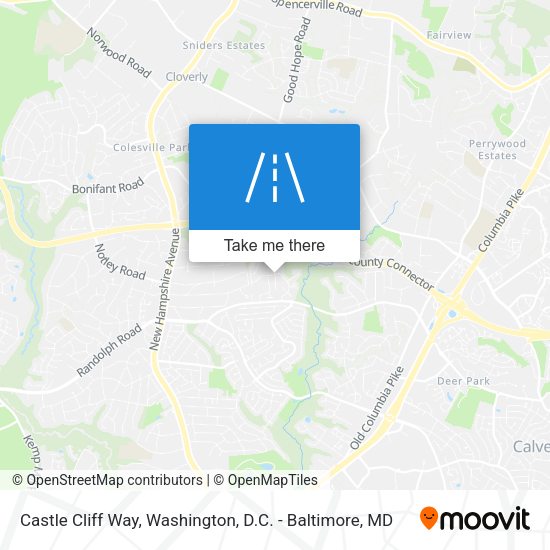 Castle Cliff Way map
