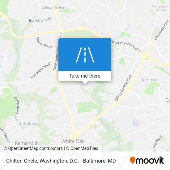 Chilton Circle map