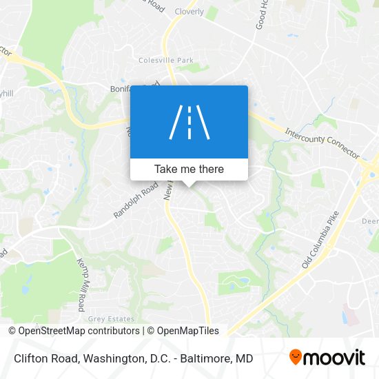 Mapa de Clifton Road