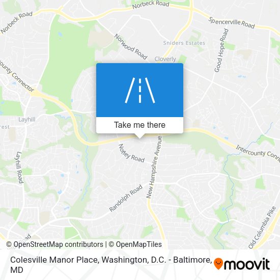 Colesville Manor Place map