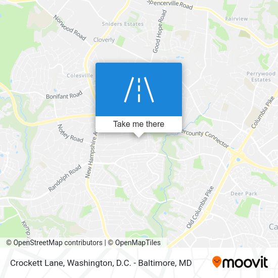Crockett Lane map
