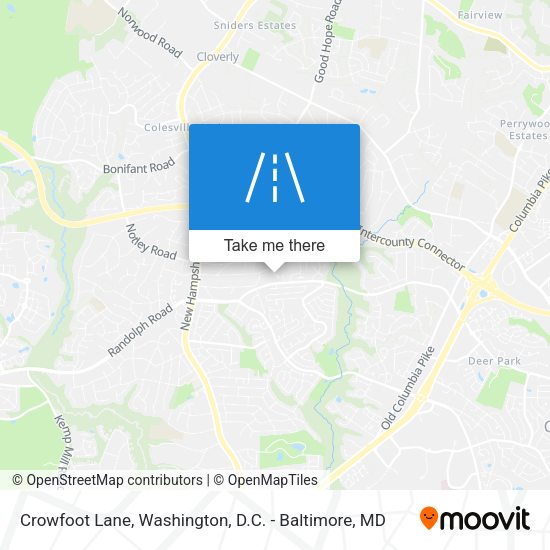Mapa de Crowfoot Lane