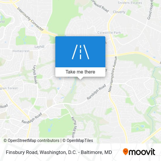 Finsbury Road map