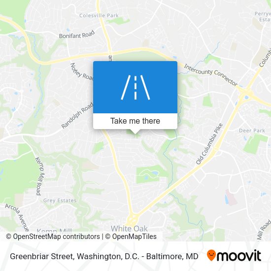 Greenbriar Street map