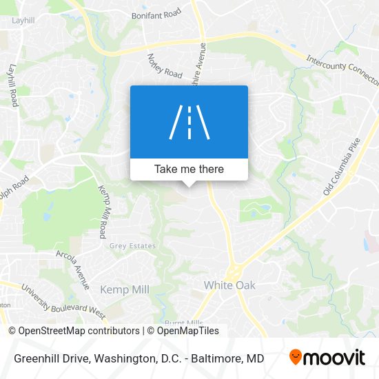 Greenhill Drive map