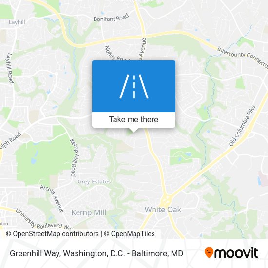 Greenhill Way map