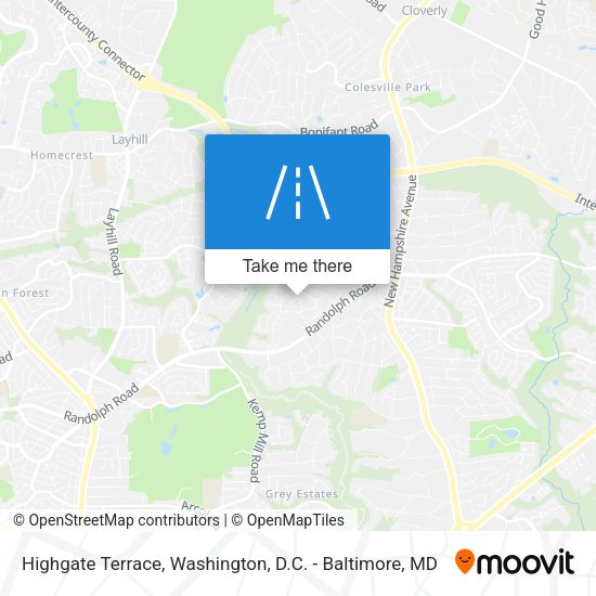 Highgate Terrace map