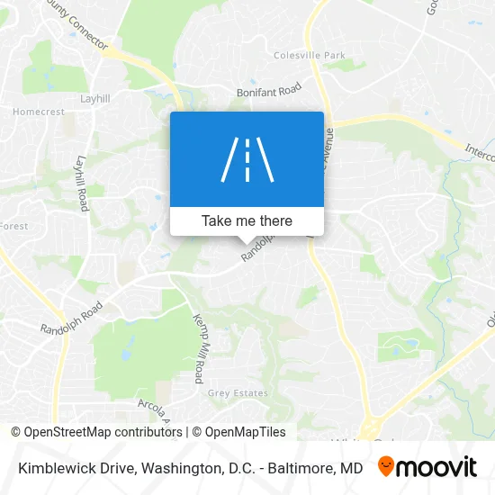 Kimblewick Drive map