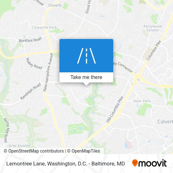 Lemontree Lane map
