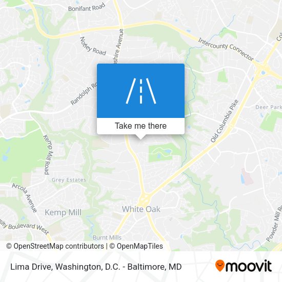 Lima Drive map