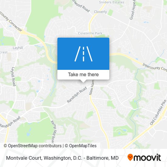 Mapa de Montvale Court