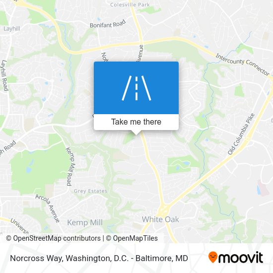 Norcross Way map