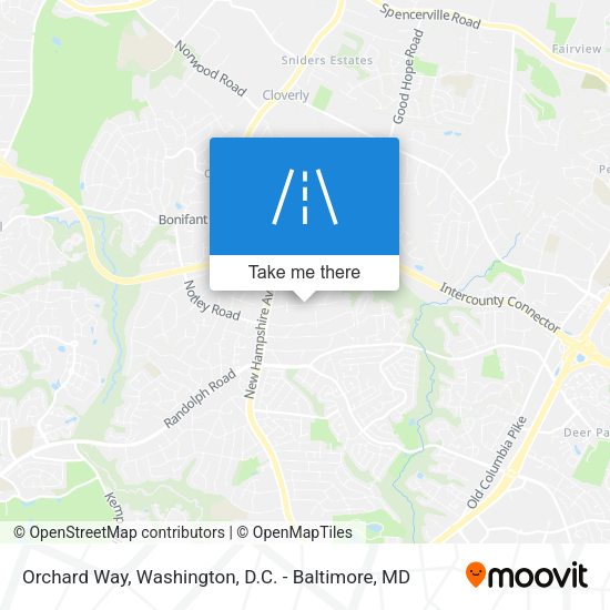 Mapa de Orchard Way