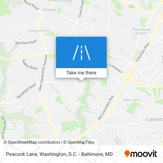 Peacock Lane map