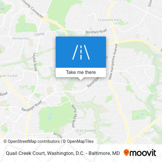 Mapa de Quail Creek Court