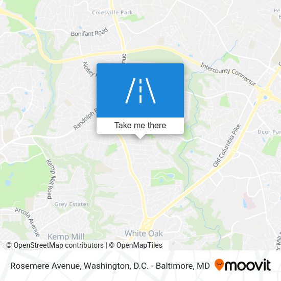 Mapa de Rosemere Avenue
