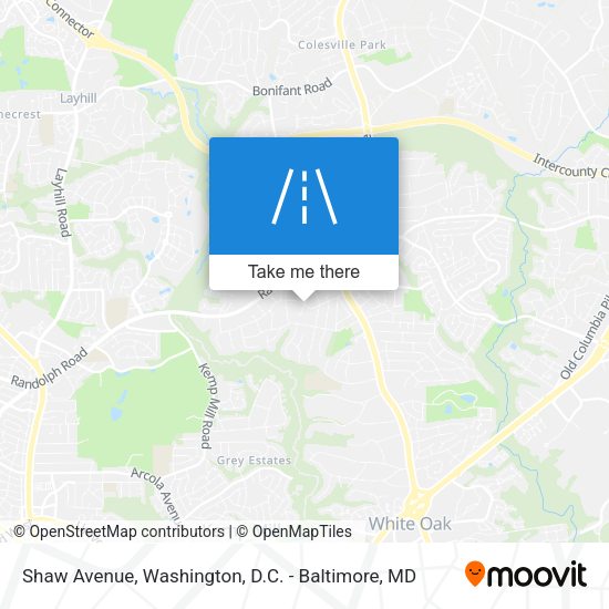 Shaw Avenue map