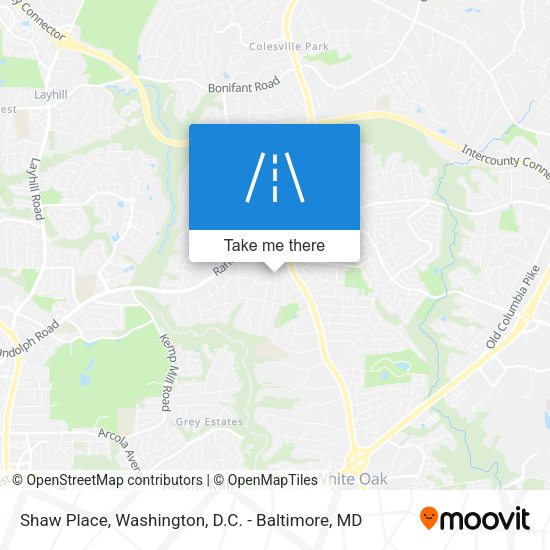 Shaw Place map