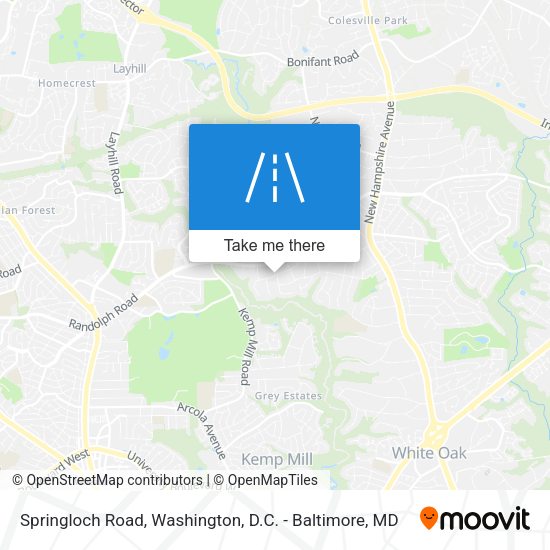 Springloch Road map