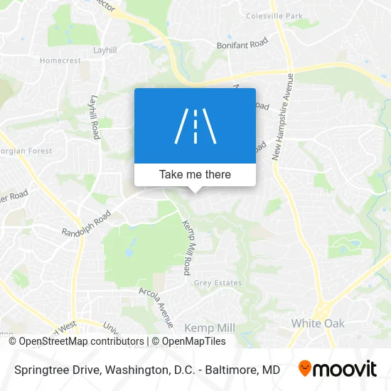 Springtree Drive map