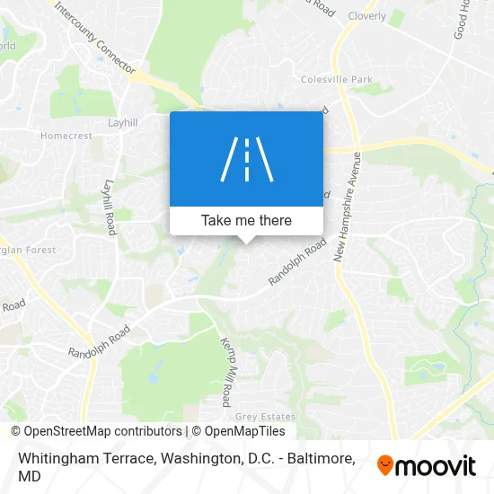 Whitingham Terrace map
