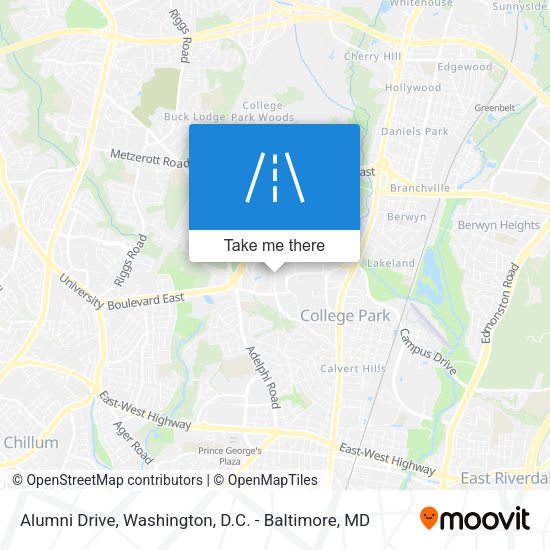 Alumni Drive map