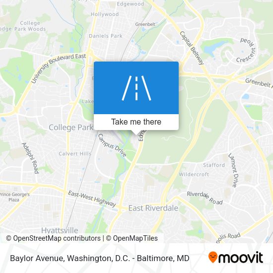 Mapa de Baylor Avenue