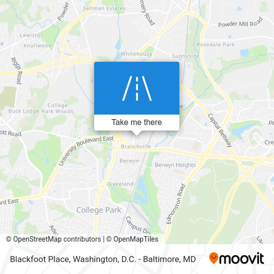 Blackfoot Place map