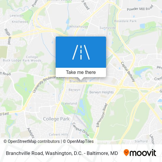 Branchville Road map